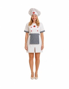Déguisement de cuisinière taille M - de haute qualité, idéal pour le carnaval, les fêtes à thème et les événements spéciaux 2